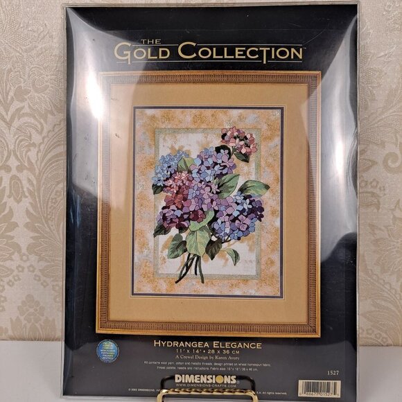 Dimensions "Hydrangea Elegance" A Crewel Design by Karen Avery Kit - Picture 2 of 8